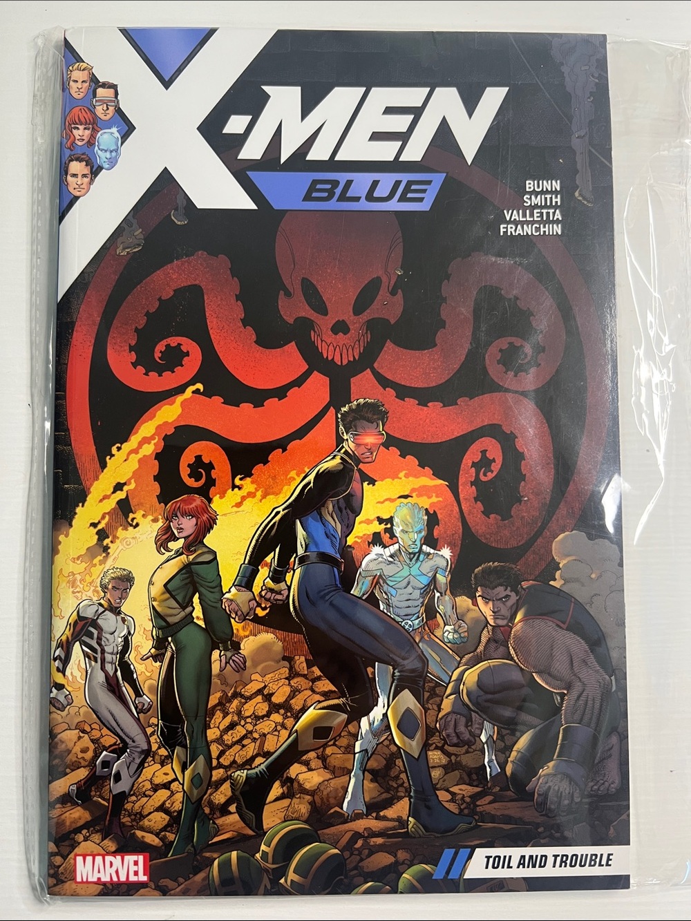 Marvel X-Men Blue Toil and Trouble Paperback Comics Volume 2 (Pre-Owned)